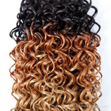 Hot selling Jerry Curl  Bulk Synthetic twist braiding pre twisted synthetic hair extension for crochet braids